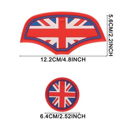 TOMALL Cup Coaster Compatible with Mini Cooper Hatchback F55 F56 Silicone Cup Holder Coaster Center Console Storage Box Silicone Car Coasters for Cup Holders Car Coaster Mat Pad Accessories (Red Flag)