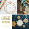 HOMSFOU DIY Clock Numerals Kit 5 Sets 1.5 Inch Gold