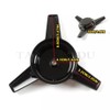 MUTUSAISI 4PCS 3-Bar Spinner Zinc Alloy Wheel Hub Center Caps