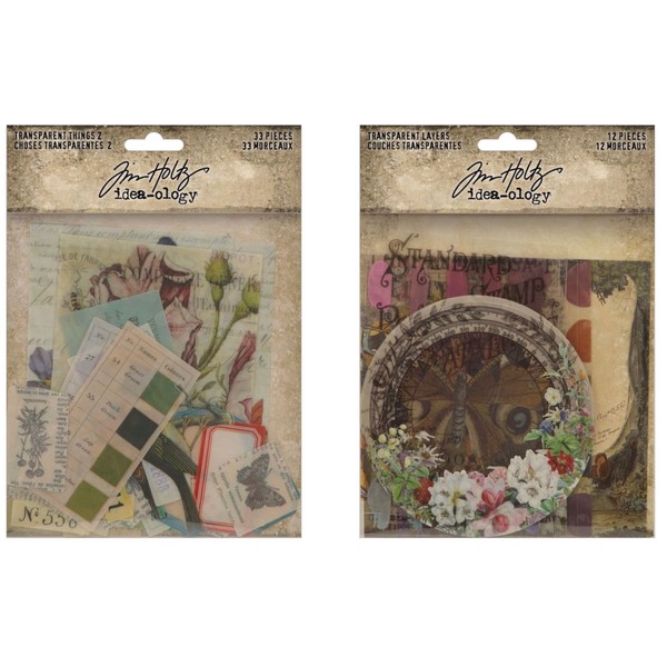 Bundle- Tim Holtz Idea-Ology Transparent Things 2 th94327 and Transparent