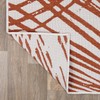 Rugshop Contemporary Nature Inspired Tropical Leaves Indoor/Outdoor Runer Rug 2'
