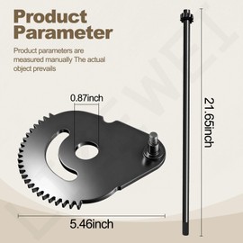 LIZEWEI 738-0919 Steering Shaft with Bushing & 617-04094 Steering Gear Kit for MTD/Troy-Bilt/Craftsman Lawn Mower - Contain 948-0389 731-1309 941-0656A 741-0656A 738-0919A 738-0919B