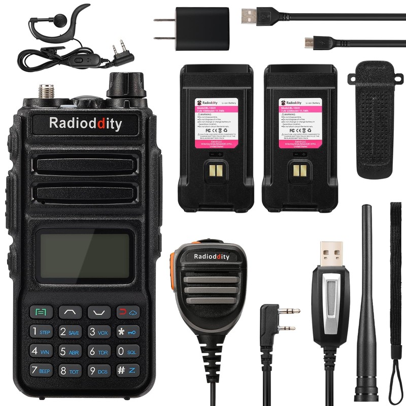 Radioddity 1 Pack GM-30 GMRS Handheld Radio, Long Range Two