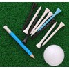Adhere 25pcs Golf Pencils with earser Hexagon Wooden Pencils Graphite