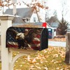 Mailbox Covers Magnetic Standard Size,18"x21" American Eagle with Flag Spring