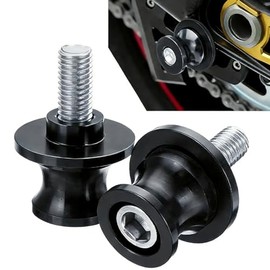 2 Pieces Bobbins Motorcycle Stand Holder, M8 Stand Mount Bobbins Repair Stand Swing Spools Mortor Bike, 8 mm Motorcycle CNC Rear Stand Swing Coil for Motorcycle