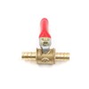 Antrader 4 Pcs Forged Brass Ball Valve Mini Shut Off
