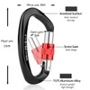Locking Carabiner - 25kN 5600lb Climbing Carabiner Screw Gate D