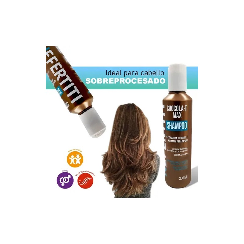 Shampoo Chocolat Max Nefertiti Regenera E Hidrata Tu Cabello