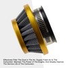GOOFIT 42-44 mm Universal Motorrd Air Filter Gold Replacement for