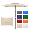 6.6 x 10 ft Rectangular Patio Umbrella, Outdoor Market Table