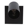 Black GU10 Bulb Holder Modern Lamp Base Metal Light Socket
