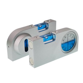 High Precision Solid Aluminum Alloy Small Level Ruler for tilt Angle Measurement, Portable Mini Level Bubble with Adjustable Magnetic Function(100 * 48.5 * 14mm)