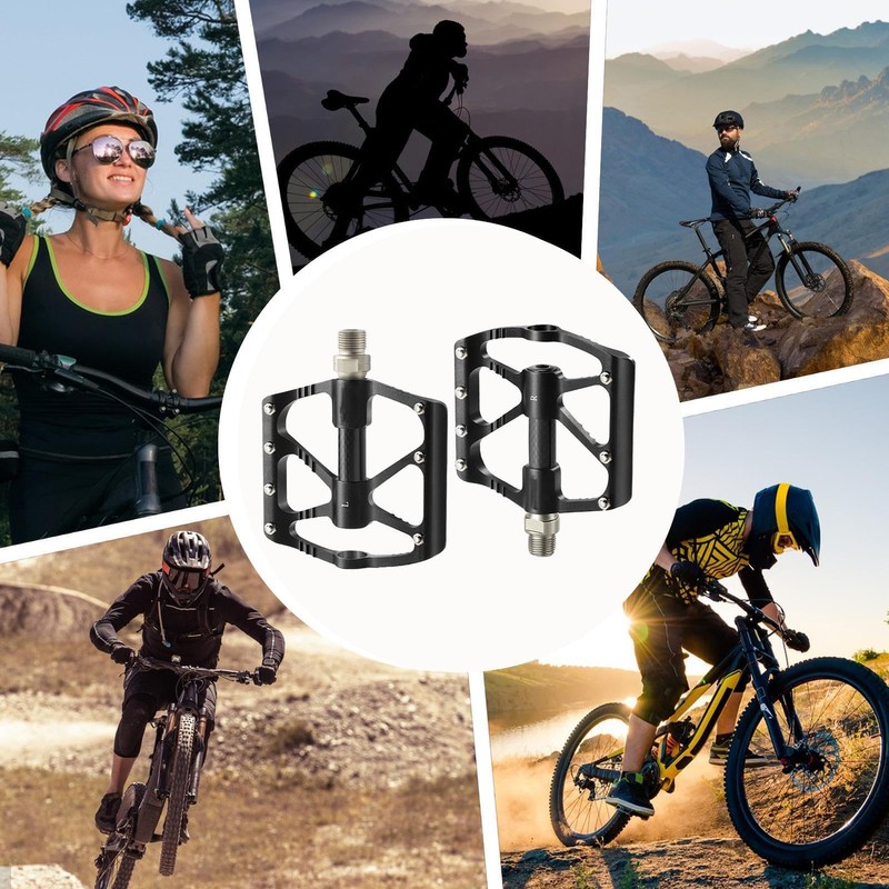 Pedals for Bike,Aluminum Alloy Flat Pedals - Sealed Bearings, Anti-Slip