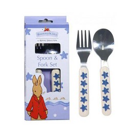 Bunnykins Shining Stars Spoon & Fork Cutlery Set