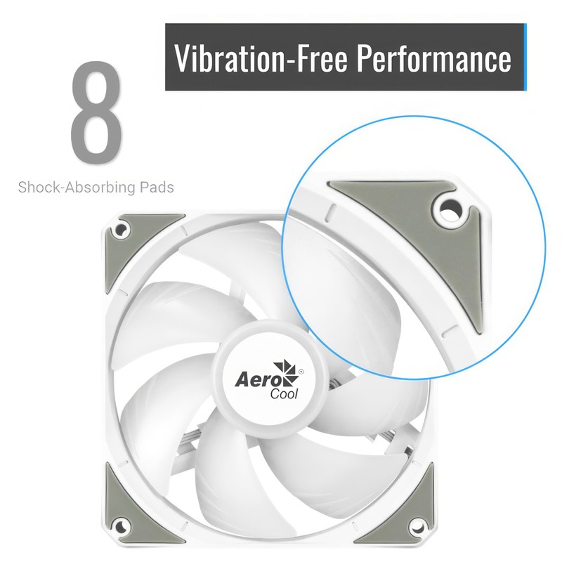 AeroCool Link 3-Pack Fan for PC Case, Triple Pack 120mm