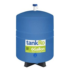– RO Water Filtration System Expansion Tank – 6 Gallon Water Tank -– Compact Reverse Osmosis Water Storage Pressure Tank with Free 1/4" Tank Ball Valve