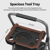 4 Step Ladder, DIAMONDFORGE Folding Step Stool with Tool Platform,