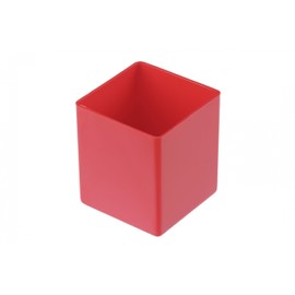 hünersdorff Insert Box Made of High-Impact Polystyrene (PS), Dimensions: 54 x 54 x 63 mm, Colour: Red