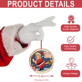 Christmas Ornaments Decorations - Gag Gifts - Nasty Naughty Gifts - White Elephant - Stocking Stuffers (Hilarious Adult Naughty Funny Farting Hamburger Make Christmas Great Again)