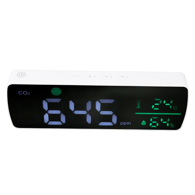 CO2 Monitor High Accuracy Far Infrared Sensor 2000MAH Battery Temperature