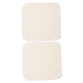 KOMBIUDA 2pcs Bamboo Fiber Face Cleaning Towels Absorbent and Reusable Washcloths for Gentle Exfoliation for Daily Skincare and Travel Beige