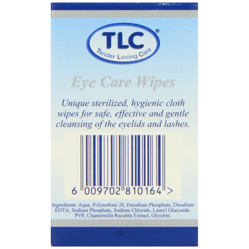 TLC Eye Care Wipes Adults 20's