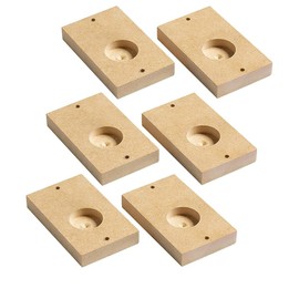 Woodpeckers Exact Width Dado Jig Clearance Blocks, 3 Pairs, Precision Router Jig for Dado Groove Cutting