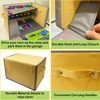 Enklogic Toy Car Storage Box with Foldable Car Rug Play