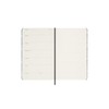Moleskine Agenda Silk 12 Months, Weekly Undated Agenda, Hard Cover