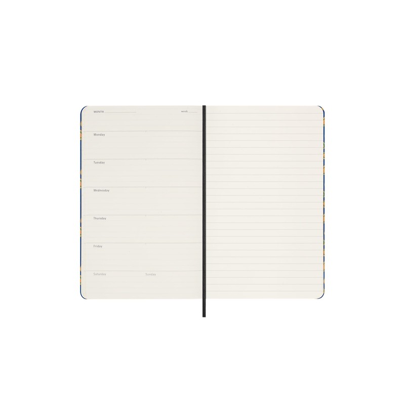 Moleskine Agenda Silk 12 Months, Weekly Undated Agenda, Hard Cover