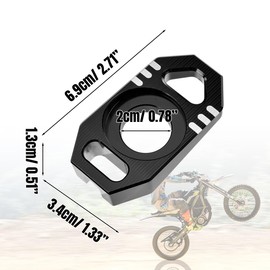 OICCTBF Rear Chain Adjuster Tensioner for Sur Ron Ultra Bee 2022 2023,Motorcycle Dirt Bike Billet Aluminum Axle Block Chain Adjuster Replacement (Black)