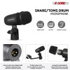 7Pc All Metal Drum Microphone Kit Tom/Snare and Cymbals Wired