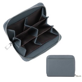 imeetu Mini Wallet, Coin Case, Key Case, Coin Purse, 6 Compartments, Genuine Leather, Compact, Lightweight, Convenient, Small, Genuine Cow Leather, Multifunctional, Small Items, Simple, Casual,