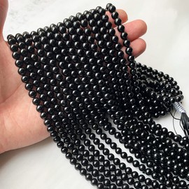 EUMENIDES Black bracelet, pure black obsidian bracelet. Pure and unadulterated. 4/6/8/10/12 mm, Stone, Agate