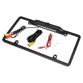 X AUTOHAUX HD Backup Camera for Trucks License Plate Backup Camera for Car Waterproof Infrared Night Vision 170 Degree Wide View Angle Rear View Camera