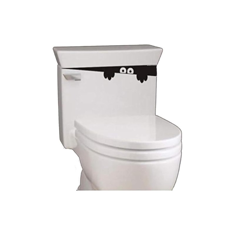 Blalck 3D Toilet Monster Funny Bathroom Seat Decor Removable Sticker