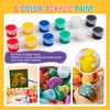 ESRICH 5 Set Mini Acrylic Paint Set,Minis Canvas Painting Kit,St.