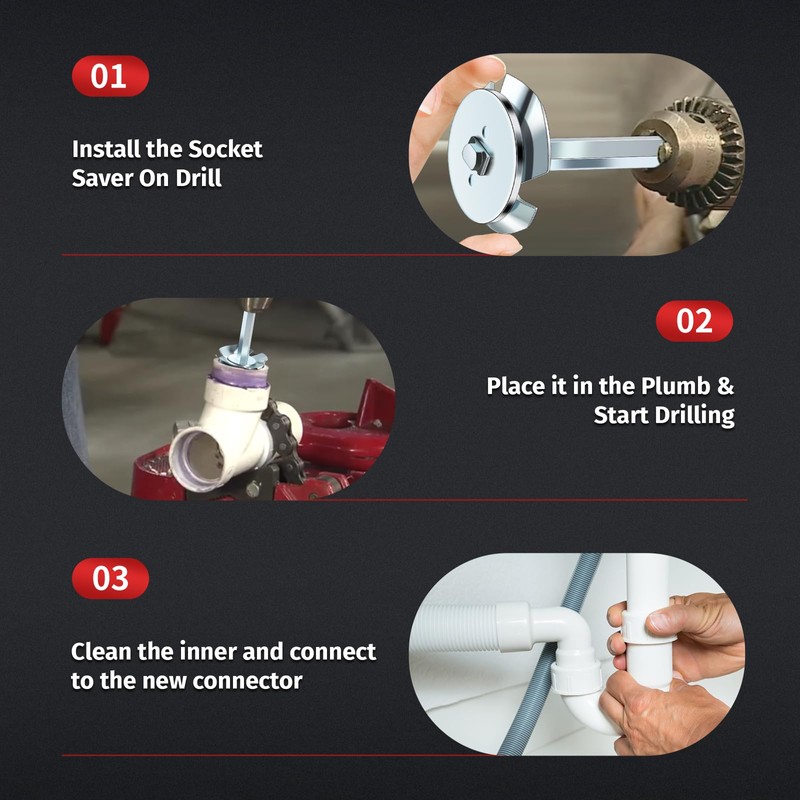 Plumbing PVC Fitting Socket Saver, PVC Pipe Reamer Cutter for