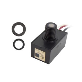 Solus SPC-688 120V Automatic Dusk to Dawn Photocell Photo Control Light Sensor Switch for Hardwire Outdoor Lamp Posts, UL Listed, Black, Pack of 4