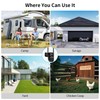ESCANU Security Cameras Wirelss Outdoor Solar Powered for Home Security,360