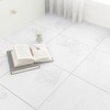 WESTICK 20-Pack White Marble Peel and Stick Floor Tile Bathroom