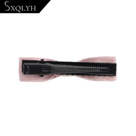 SXQLYH Pack of 10 Fabric Bow Hair Clips, 5 Pairs Hair Clips, Hair Bows for Girls, Non-Slip Crocodile Hair Clips, Hair Accessories for Girls, Women (4)