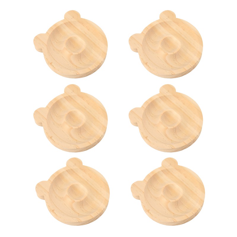 6pcs Jewelry Tray Solid Wood Bracelet Display Tray Decorative Exquisite