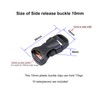 BAIWOAK Quick Release Buckles 15mm/20mm/25mm/32mm/38mm/50mm, Double Adjustable Plastic Buckle Clips