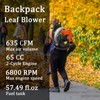 Backpack Leaf Blower, 65CC 3.6HP 2Cycle Backpack Blower Gas Powered,