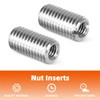 MewuDecor M6-1.0 Female to M10-1.5 Male Threaded Insert Reducing Nut