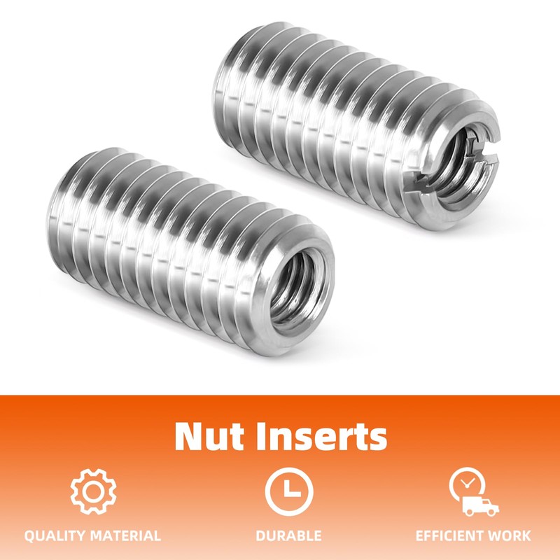 MewuDecor M6-1.0 Female to M10-1.5 Male Threaded Insert Reducing Nut