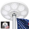 Aurolit Flagpole Light Solar Powered, 6 Updated Ultra Bright 160
