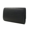Premium Solid Color PU Leather Clutch Bag Handbag, Black